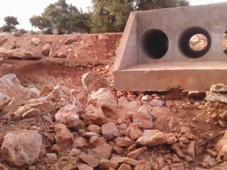 (الصورة لمنشأة فنية متضررة من الفيضانات والمنجزة في إطار المبادرة الوطنية للتنمية البشرية)