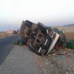 إقليم سيدي إفني ... حادثة سير خطيرة أسفرت عن خسائر مادية جسيمة