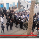 (فيديو) ... لحظة منع مسيرة الأساتذة بسيدي إفني