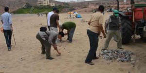 جماعة مير اللفت وفعاليات جمعوية ينظمون حملة نظافة بشاطئ سيدي محمد بن عبدالله