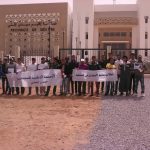 المعطلين بسيدي إفني يدشنون مقر العمالة الجديد بالاحتجاجات وينددون بالسياسات اللا وطنية